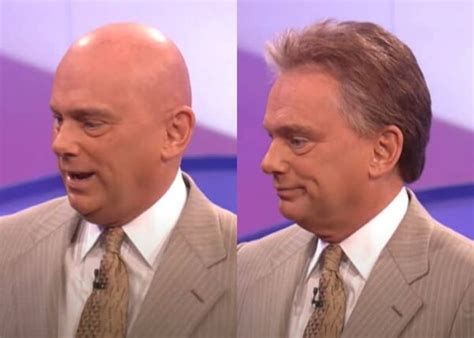 pat sajak toupee|12 Male Celebs With Toupee